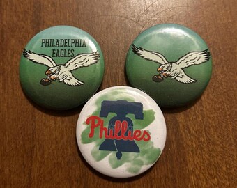 Philadelphia Sports Teams Eagles Football Phillies Baseball Pins