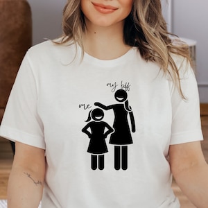 Me And My Bff Shirt, Best Friend Gift, Tall And Short Bestie, Sarcastic Friend Tee, Besties Shirts, Unisex Tee, Gift For Friends, Funny Tee