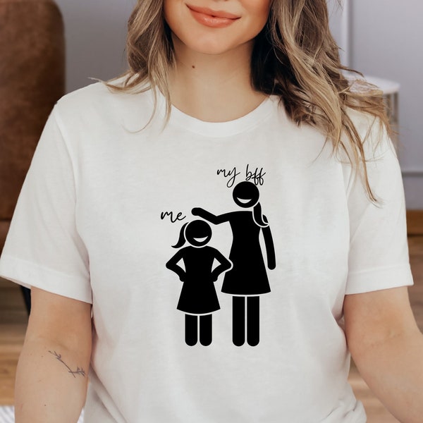 Me And My Bff Shirt, Best Friend Gift, Tall And Short Bestie, Sarcastic Friend Tee, Besties Shirts, Unisex Tee, Gift For Friends, Funny Tee