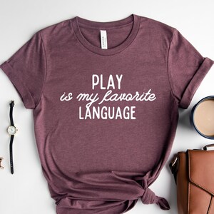 Play Is My Favorite Language Shirt, Kids Shirt, Funny Toddler T-Shirt, Speech Therapist Outfit, Speech Therapist Gifts, Funny Sayings Tee