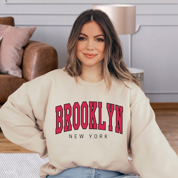 Brooklyn New York Sweatshirt, New York Souvenir Sweatshirt, Brooklyn Lover Sweatshirt, NY Travel Sweatshirt, New York City Sweatshirt