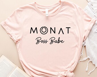 Monat Boss Babe Shirt, Monat Shirt, Monat Gear, Boss Babe Shirt, Haarshirt, Damen Shirt, Unternehmer Shirt, Girl Boss Shirt, trendiges Shirt