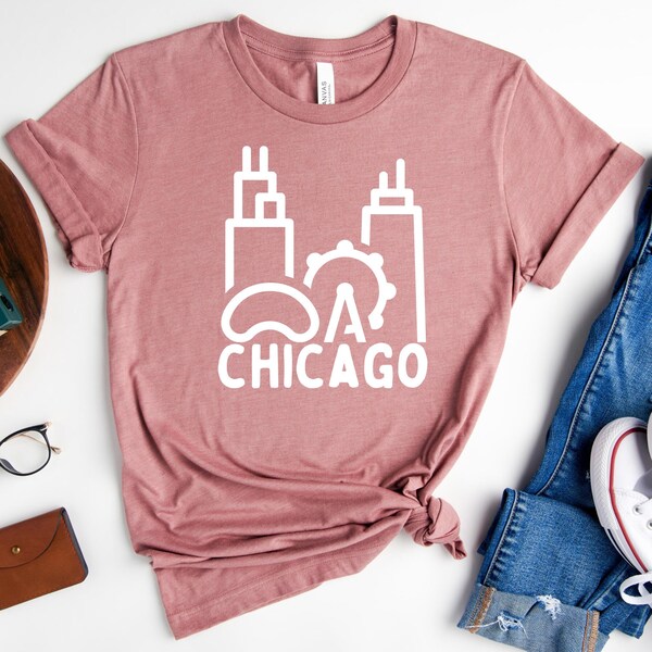 Chicago T-Shirt, Chicago City Shirt, Home State Outfit, Vacation T-Shirt, Chicago Lover Gift Shirt, Chicago Shirts For Gift, Chicago Gifts