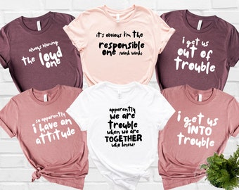 printed t shirts for friends group