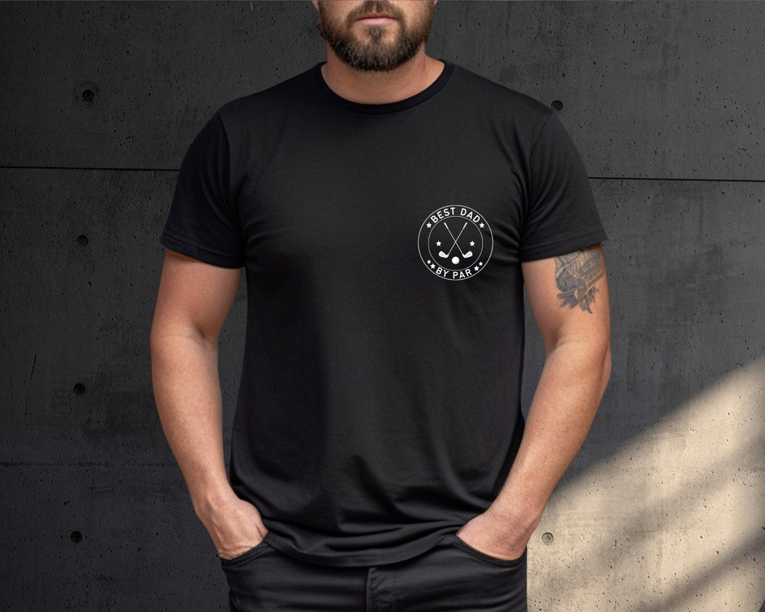 Minimal Best Dad by Par Shirt, Golf Dad Tshirt, Disc Golfing Tee