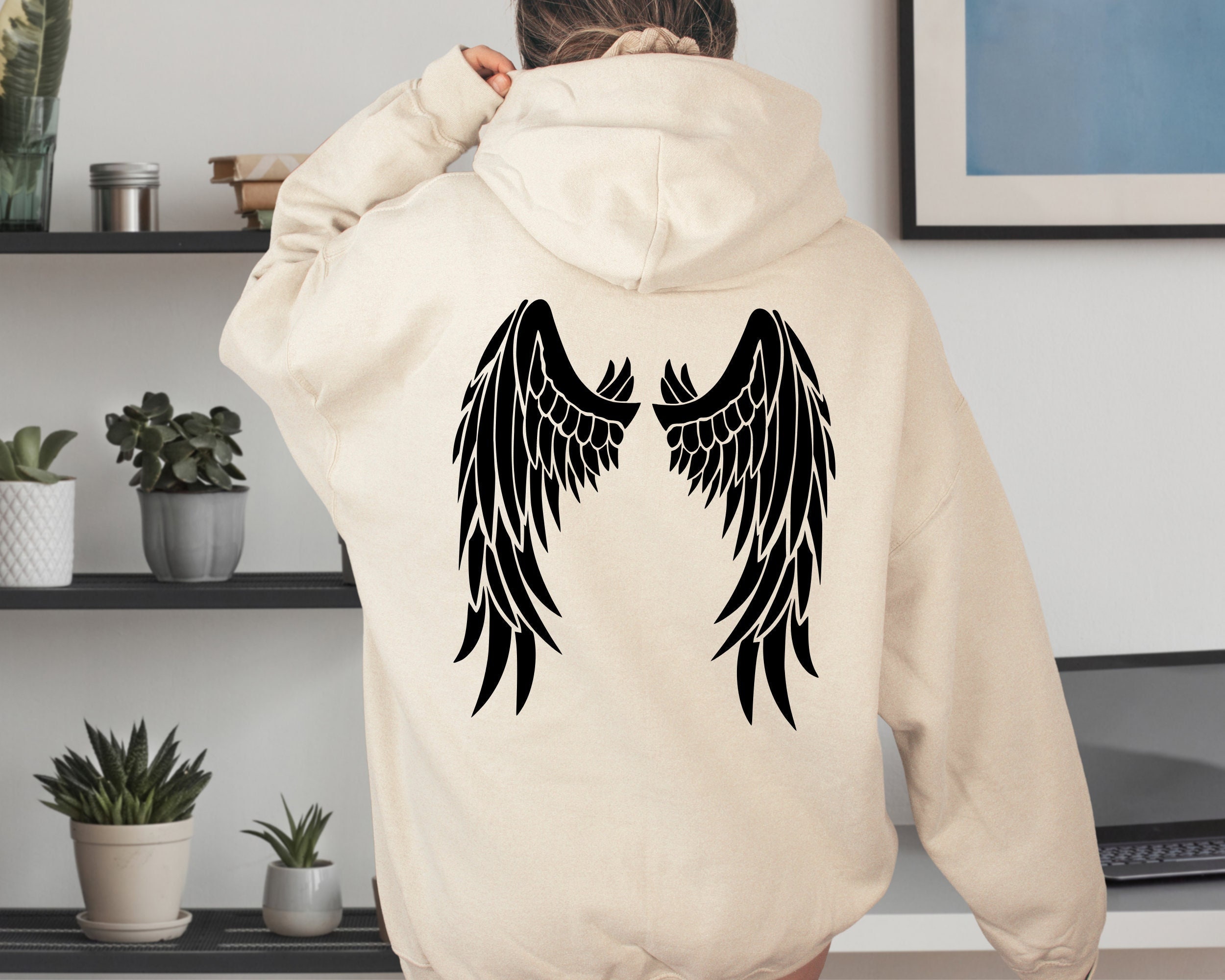 Angel Wing Hoodie Back Hoodie Designs Trendy Sweatshirt Personal Gift Hoodie Back and Front Design Gift Hoodies Unisex Angel Wing Hood Etsy Australia