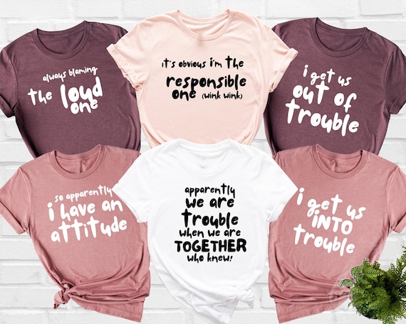 Trouble 1 T-Shirt Funny Trouble One Group T-Shirt Trouble 1 T-Shirt Funny Trouble One Group T-Shirt