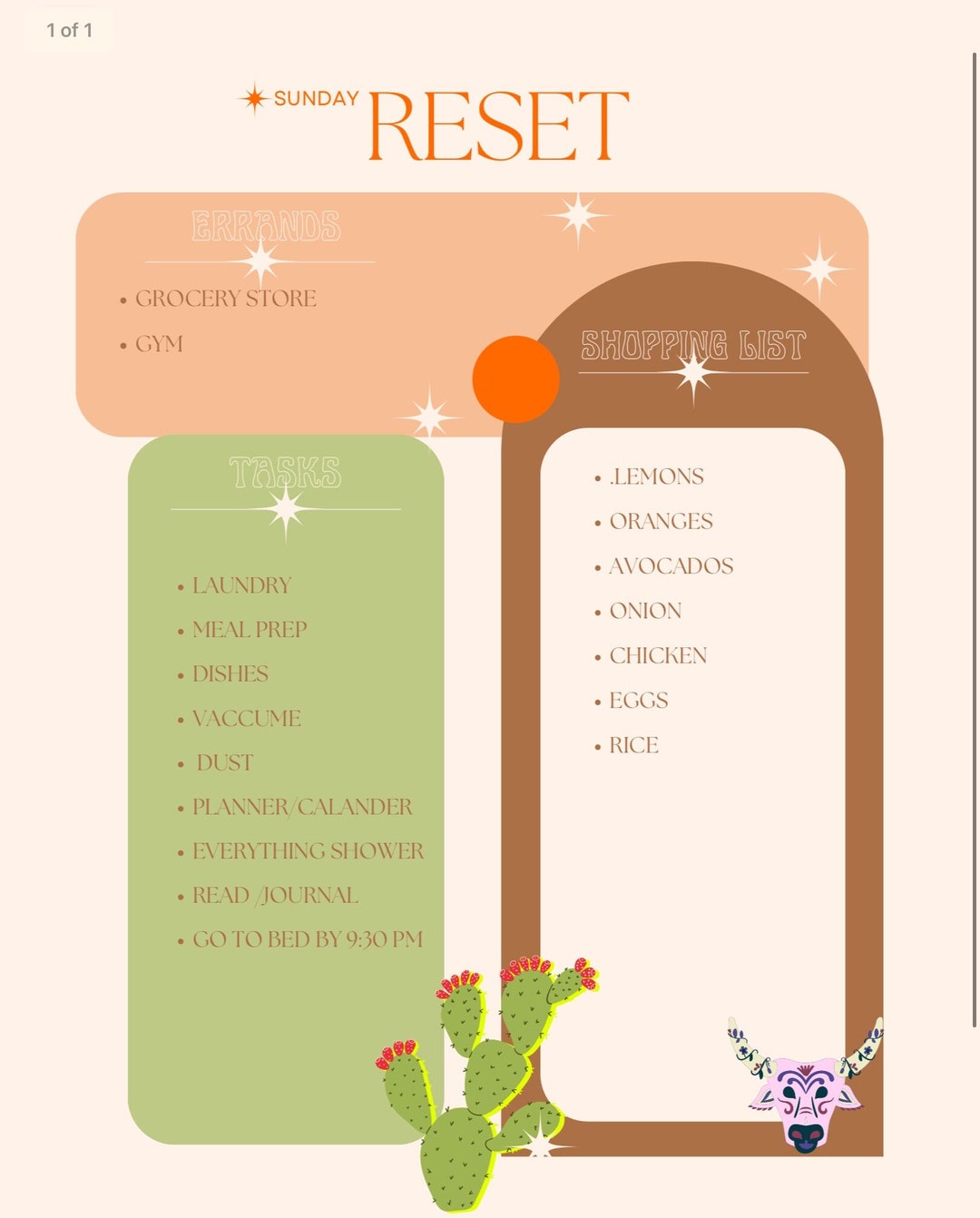 Wild West Reset List - Etsy