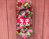 Summer Watermelon Flipflop Wreath, Whimsical Watermelon Swag, Watermelon and Floral Design, Indoor/Outdoor Design, ShellysWreathsNMore