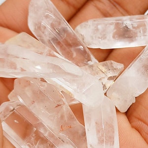 CLEAR Point Crystal, Irregular Polished Clear Quartz, Healing Crystal - Unshaped Gemstone Quartz Point - Craft Supplies