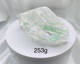 激レア？石？ガラス？ Translucent Glass Rock - Vintage Clear RAINBOW OBSIDIAN