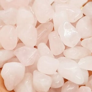 FOUR (4) PINK Quartz Gemstones - XX-Small - X Small Pebbles Tumbled Pink Quartz, Healing Crystals  - Craft Supplies