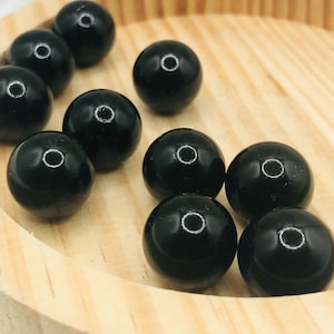 DARK BLUE Glass Marbles - Vintage 15mm Glass Spheres - Craft Supplies