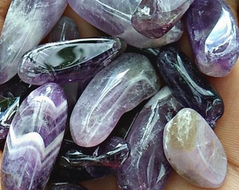 AMETHYST Crystal Tumbled - Polished Amethyst Gemstone - Healing Crystal  - Craft Supplies