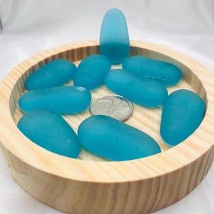 TÜRKISE Recycling Glas Edelsteine - vintage Teal Glass Pebbles - Bastelbedarf
