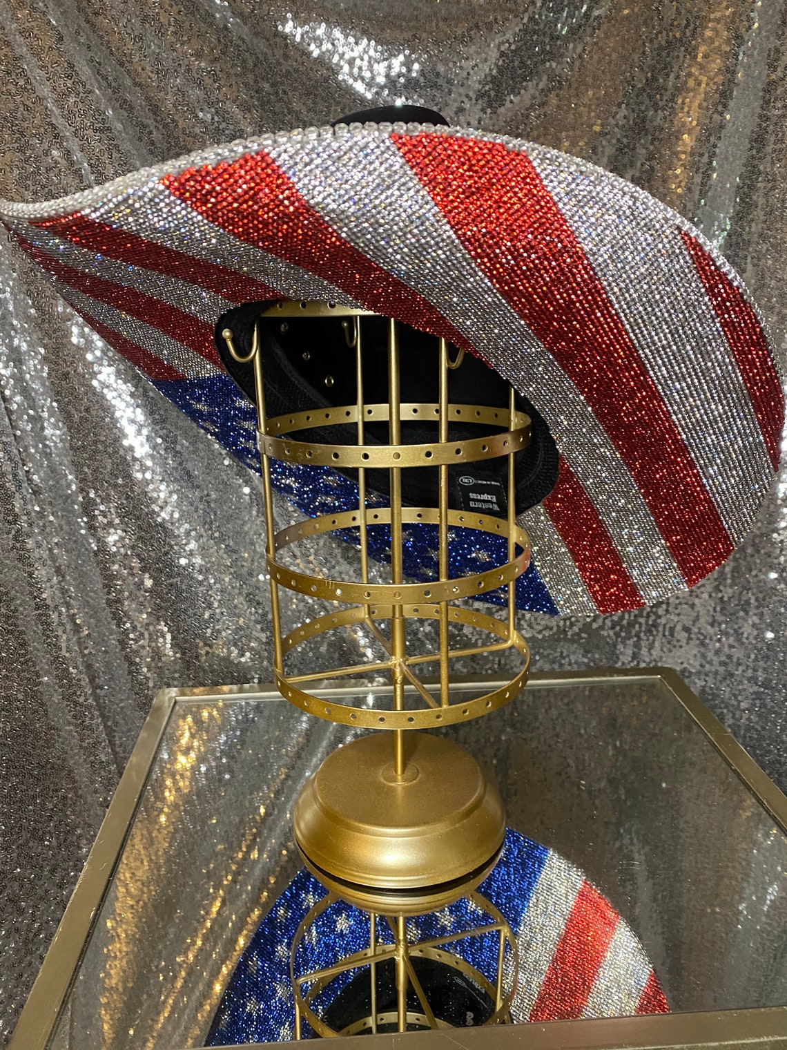 American Flag Rhinestone Hat - Etsy