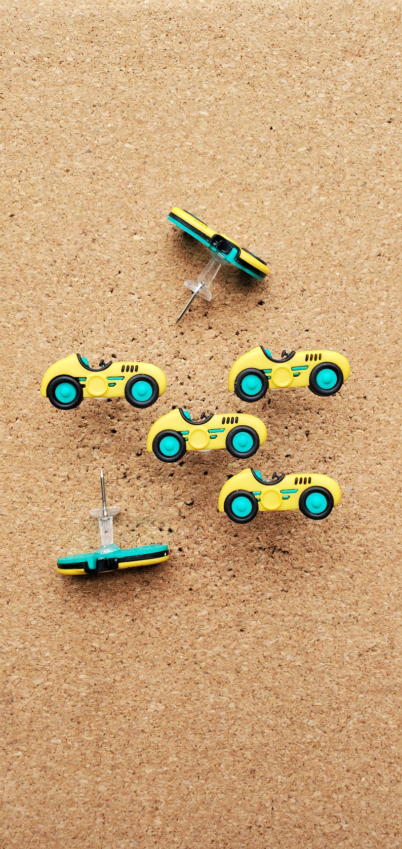 Race Car Push Pins Cork Board Pins Transportation Vehicle Etsy Canada