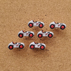 Race Car Push Pins for Cork Boards