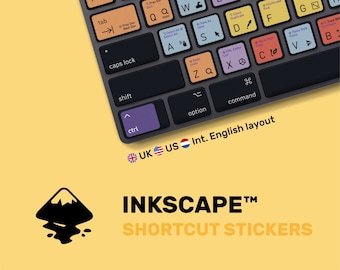 INKSCAPE keyboard shortcut stickers | hotkey decals