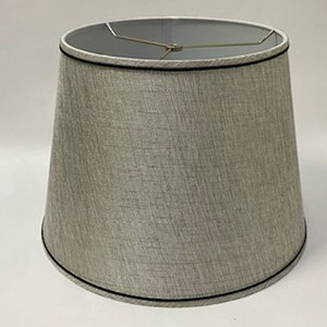 Vintage Gray Barrel Shaped Lampshade