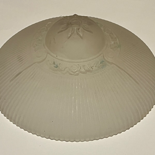 Vintage Textured Frosted Glass Lampshade