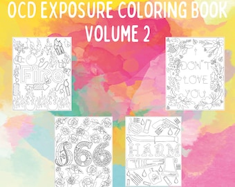 OCD Exposure Coloring Book: Volume 2