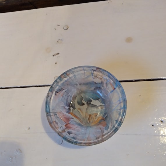 Small Colored Glass Bowl Etsy