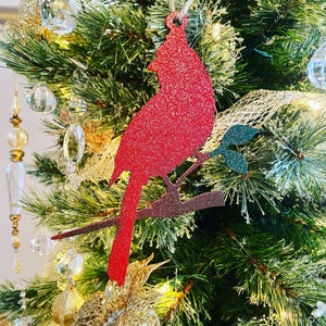 Cardinal Ornament / Metal Cardinal Ornament/ Christmas Tree ornament/ Canadian gift/Canadian souvenir / metal bird / bird / red bird /