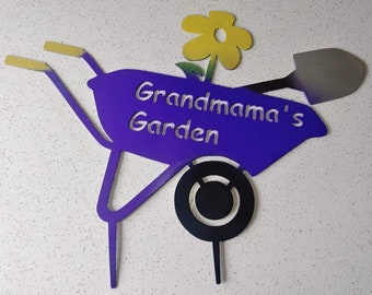 Personalized Garden metal sign / Custom garden sign / custom grandmother gift /  Christmas gift for mom / nana / Christmas gift for grandma