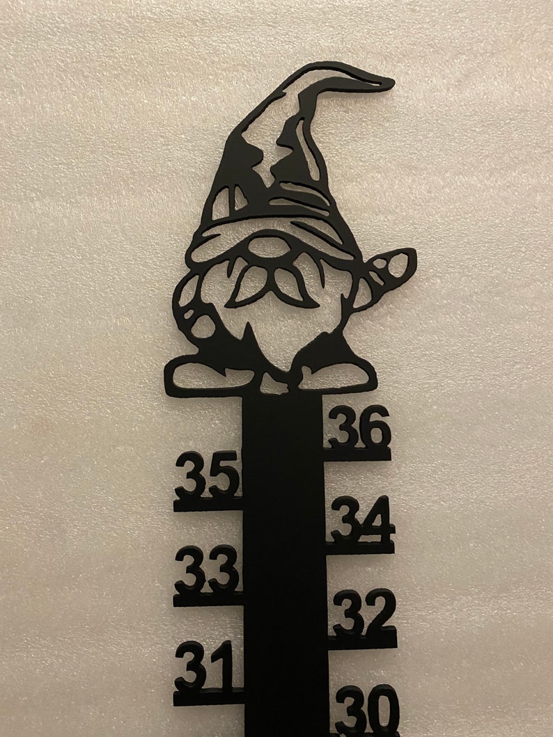 Snow Gauge / Snow Ruler / Metal Snow Ruler / Metal Snow Gage / Snowman ...