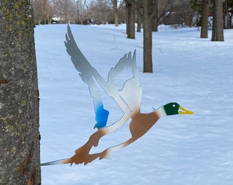Metal duck / Metal duck bird / metal bird for tree / Canadian duck / gift for hunter / hunting gift / outdoors gift / bird for tree / duck