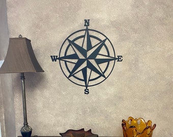 Metal Compass Wall Decor/ Metal Compass Art / Compass Home Decor / Metal Home Decor /Metal Wall Art / Metal Art/ Indoor Decor/Outdoor Decor