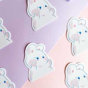 Squishy Bunny Sticker [MATTE] | Anime | Cute Anime Stickers | Kawaii Stickers | Die Cut Stickers | Laptop Stickers | Waterbottle | Decal