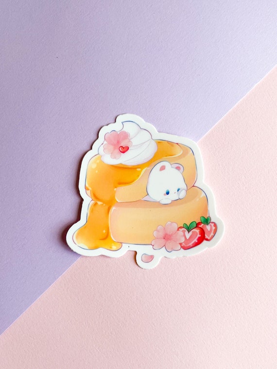 White Bunny with Strawberry Die-Cut Sticky Note White Bunny with Strawberry Die-Cut Sticky Note