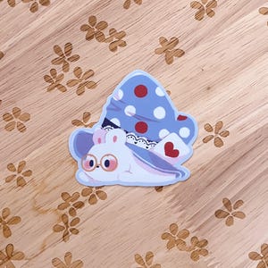 Sweet Hatter Bunny Sticker | Fairytale | Cute Anime Stickers | Kawaii Stickers | Die Cut Stickers | Laptop Stickers | Waterbottle | Decal