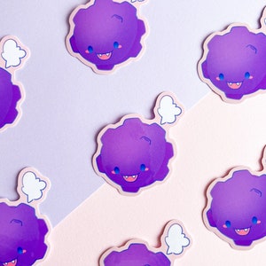 Round Baby Koffing Sticker | Cute Anime Stickers | Kawaii Stickers | Die Cut Stickers | Laptop Stickers | Waterbottle | Decal