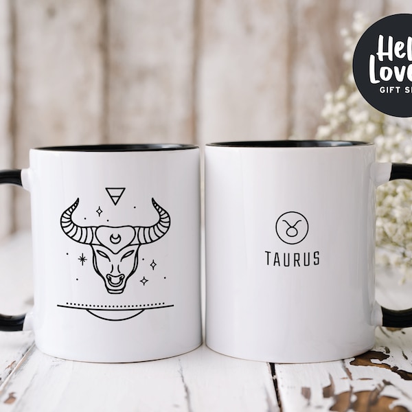 Taurus Gift, Zodiac Coffee Mug, May Birthday Gift, Taurus Mug, Horoscope Mug, Zodiac Mug, Astrology Mug, April Birthday, Taurus Coffee Mug