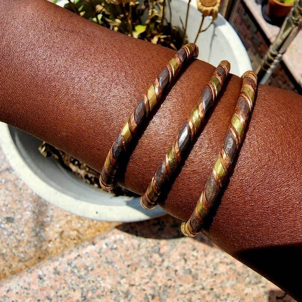 Mali Bracelet// African Bracelet// Cuff Bracelet// copper and bronze bracelet, gift for gf, gift for her, gift for women
