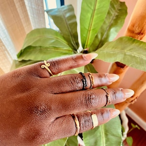 African rings// brass rings, copper rings, Boho rings, Boho jewelry, women gift- a set of 6