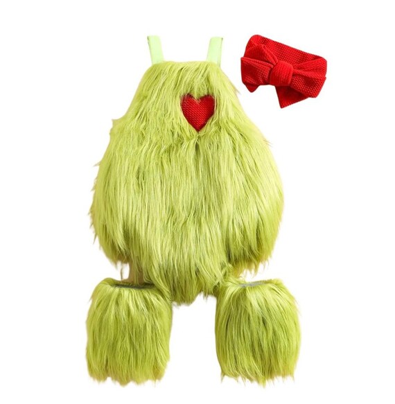 Grinch Inspired Romper Set Etsy