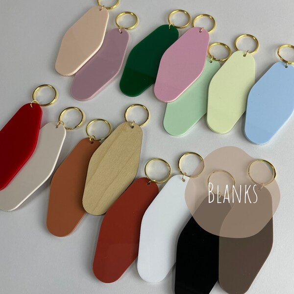 Bulk Blank Motel Keychains Etsy