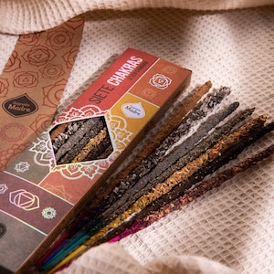 7 Chakra Incense, Organic Handmade Incense Sticks, Rose Incense, Lavender Incense, Palo Santo, Rosemary Incense, Sandalwood, Copal, Myrhh