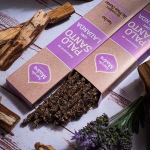 Palo Santo with Lavender Incense Sticks, Organic Incense Sticks, Handmade Incense Sticks, Lavender Flowers, Lavender Incense, Calming