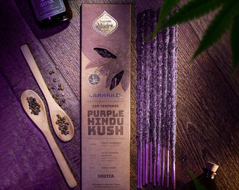 Purple Hindu Kush Incense Sticks: Cherry Almond Terpenes, Calming