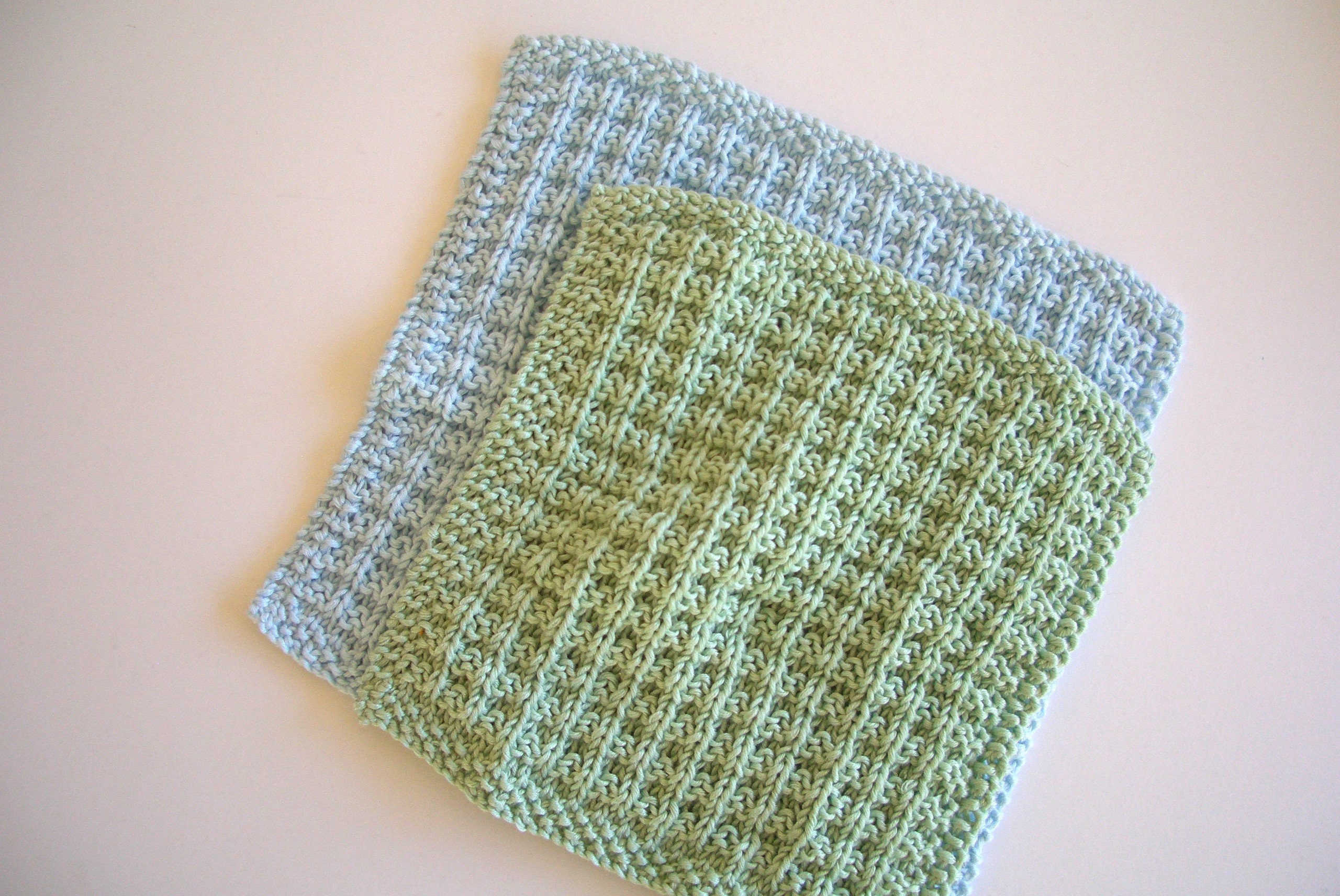 Silky Cotton Hand Knitted Waffle Spa Face Cloth or Wash Cloth Etsy UK