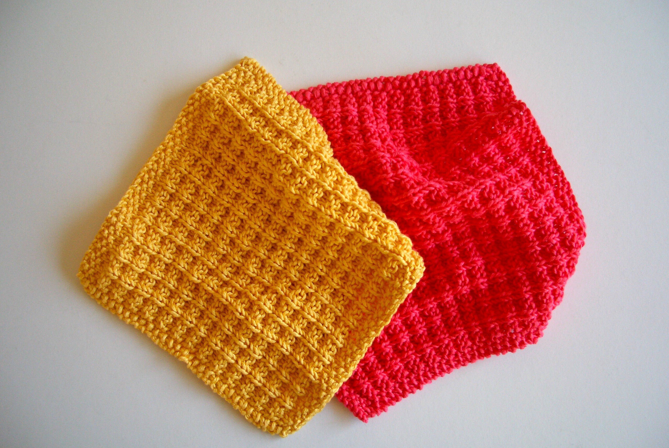 Silky Cotton Hand Knitted Waffle Spa Face Cloth or Wash Cloth Etsy UK