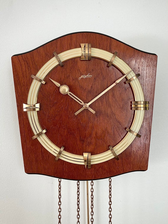Midcentury Junghans Wall Clock Pendulum Etsy
