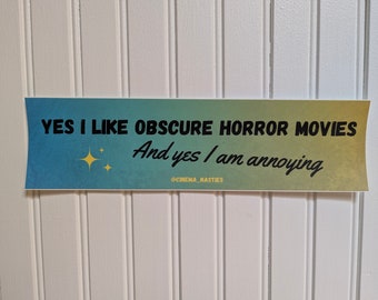 Obscure Horror Bumper Sticker