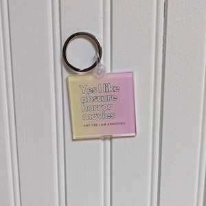 Annoying Horror Movie Keychain