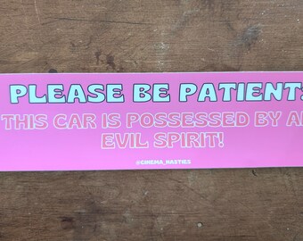 Evil Spirit Car Bumper Sticker